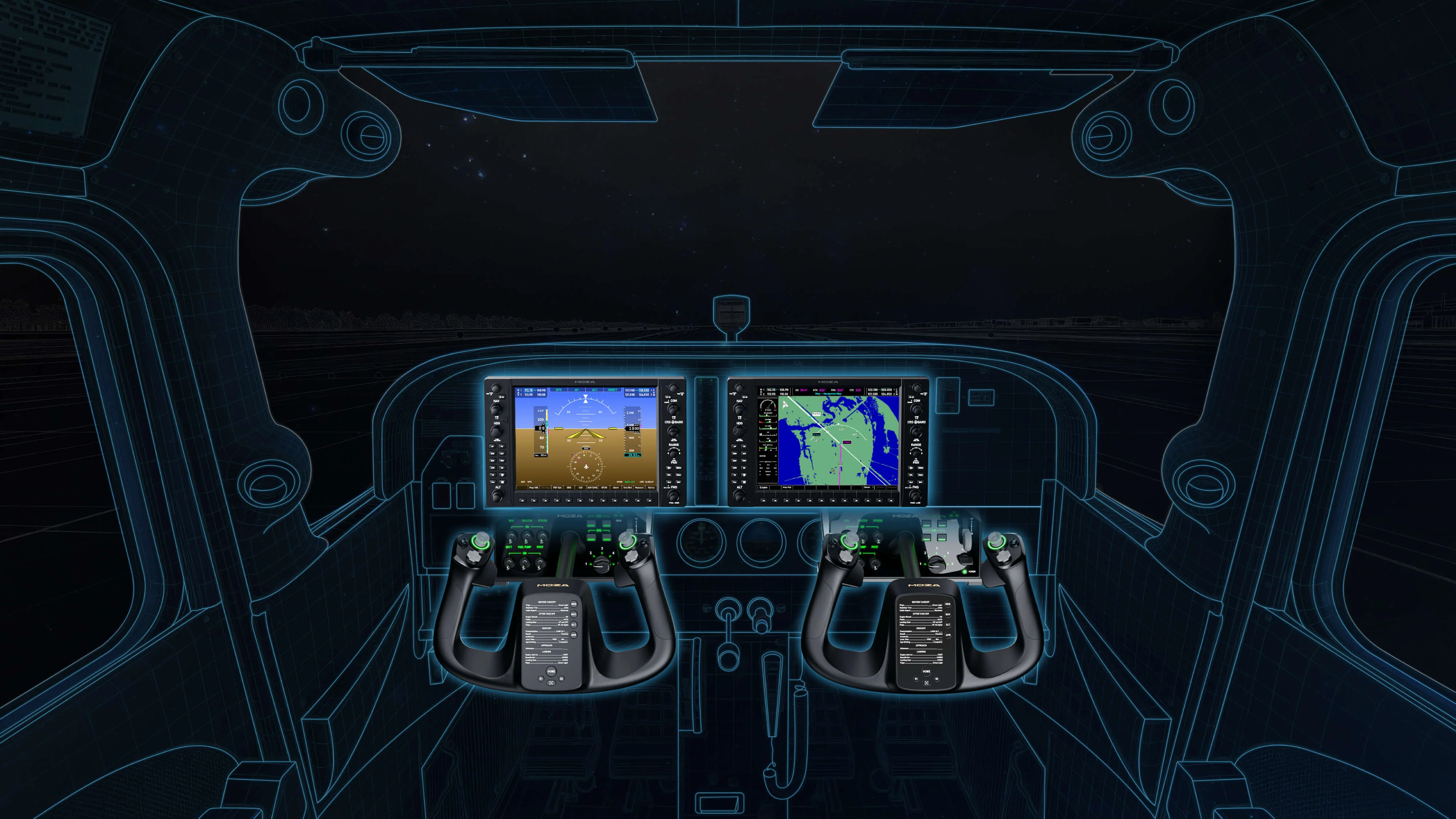 Panel Nawigacyjny Moza MGX1000 - do symulacji garmin g1000